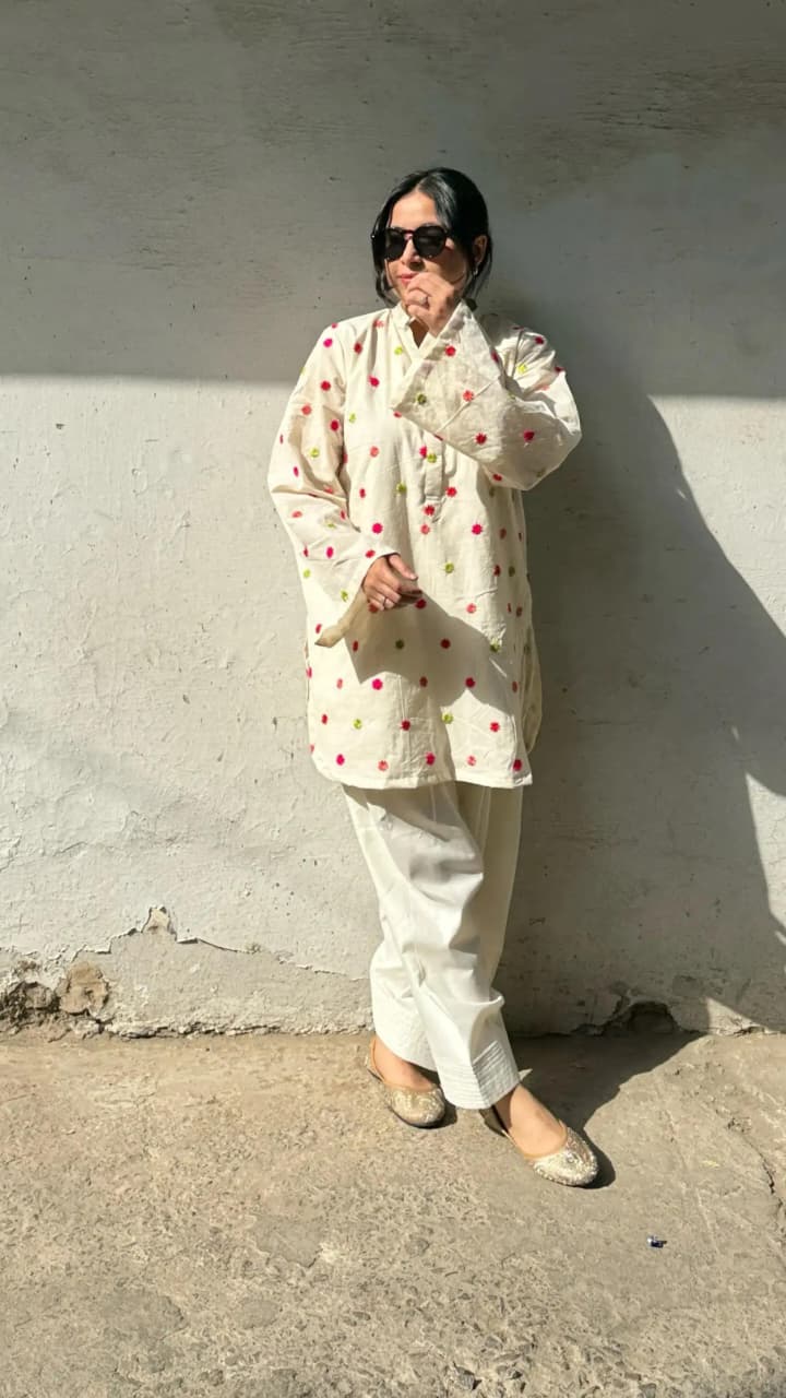 HEER EMB CORD SET ( FARSHI SHALWAR )
