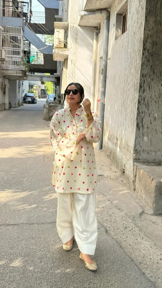 HEER EMB CORD SET ( FARSHI SHALWAR )