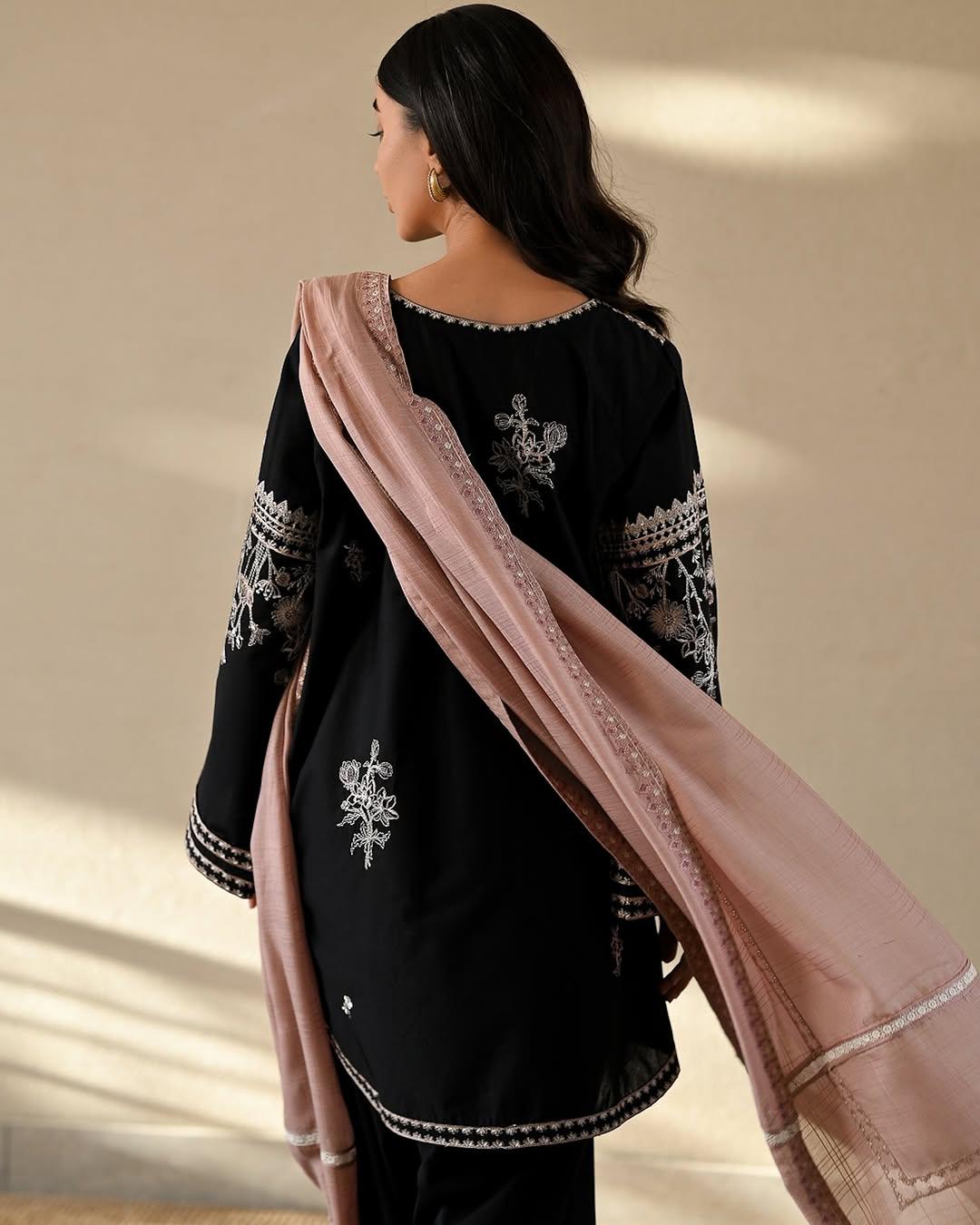 ZAIB LUXURY  CO-ORD SET WITH PLAZO