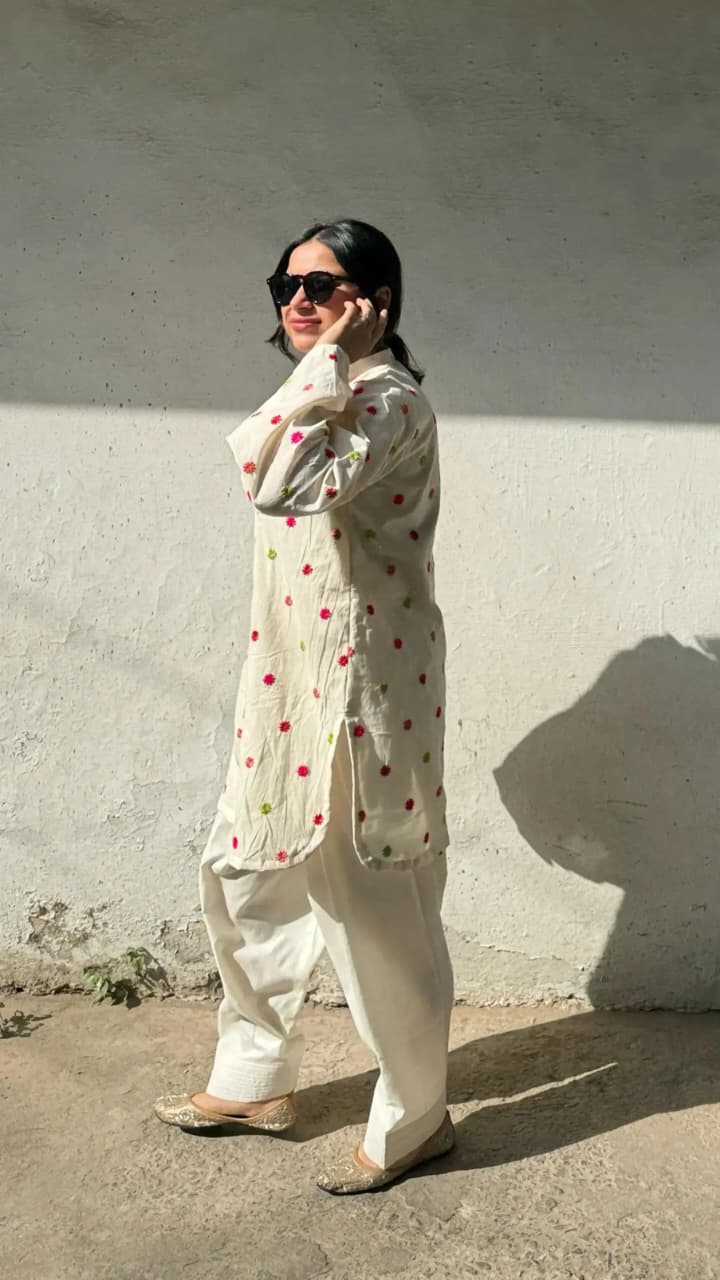 HEER EMB CORD SET ( FARSHI SHALWAR )