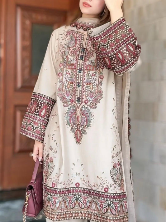 WINTER LUXURY HEAVY FULLY EMB 3PC