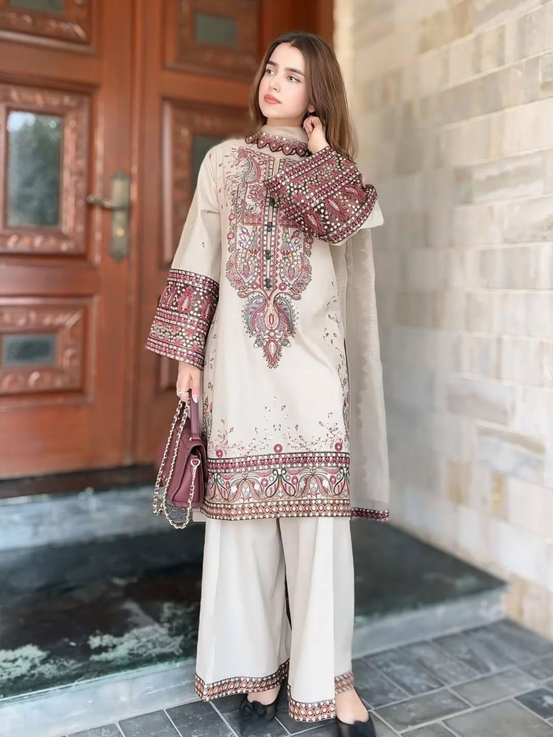 WINTER LUXURY HEAVY FULLY EMB 3PC