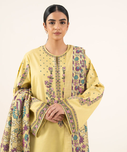 AYEL KHADAR 3PC ( FARSHI SHALWAR )