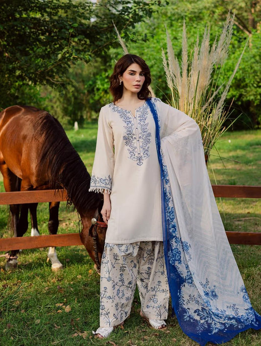 BATIK KHADAR 3PC ( FARSHI SHALWAR )