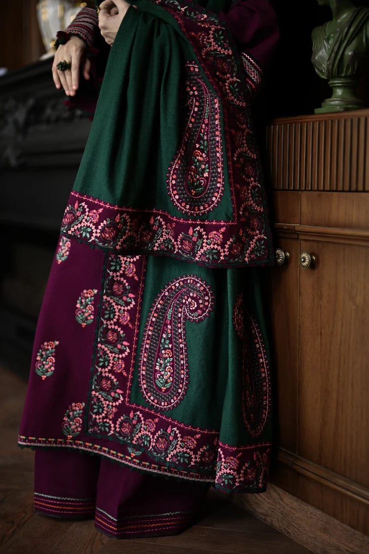 Hezlin Emb Shawl 3pc Set