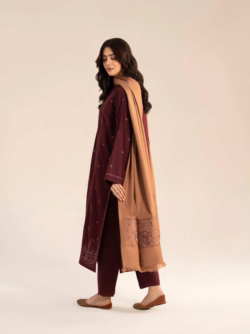 Sorma Emb Shawl 3pc