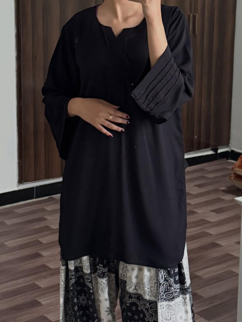 KIFLA BLACK SET ( FARSHI SHALWAR )