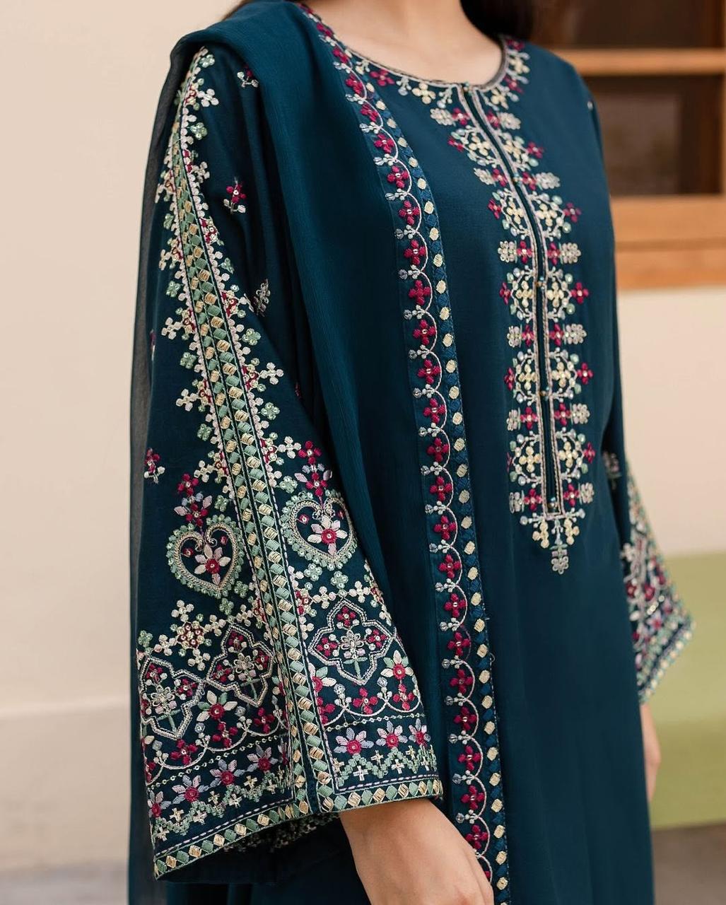 Adaab lawn 3PC – Elegance in Every Thread